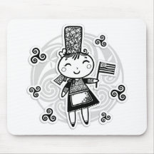 Fille de Bretonne Tapis De Souris