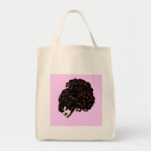 Fille de cheveux (rose et rouge) sacs