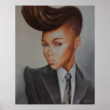 Fille de Cyber Posters