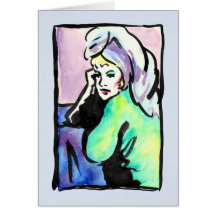Fille de douche - carte
