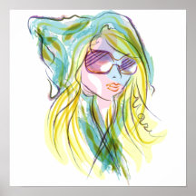 Fille de Fashiom Posters