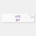 Fille de geek adhésif pour voiture