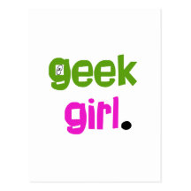 Fille de geek cartes postales