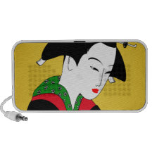 Fille de geisha japonaise haut-parleur iPod