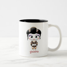 Fille de geisha mug à café