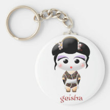 Fille de geisha porte-clef