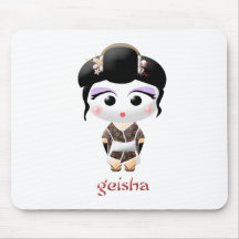 Fille de geisha tapis de souris