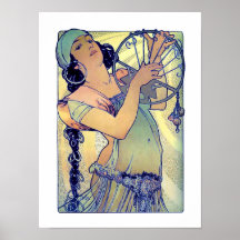 Fille de gitan de Mucha Posters