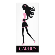 fille de la ville 311-Stylish | rose-clair Cartes Doubles Customisables