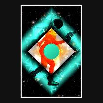Fille de l'espace X posters