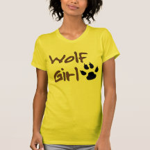 Fille de loup t-shirts