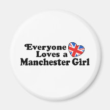 Fille de Manchester Aimants Pour Réfrigérateur