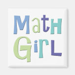 Fille de maths magnets pour réfrigérateur