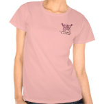 Fille de pièce en t de cancer du sein t-shirts