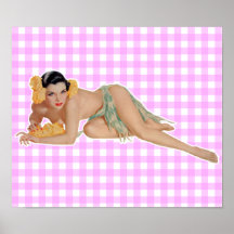 Fille de pin-up posters