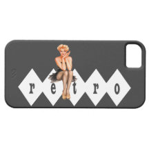 Fille de pin-up V2 des rétros années 1940 Coques iPhone 5