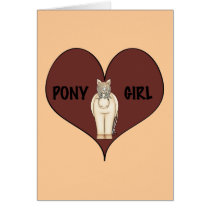 Fille de poney cartes