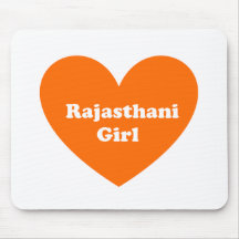 Fille de Rajasthani Tapis De Souris