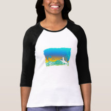 Fille de surf t-shirts