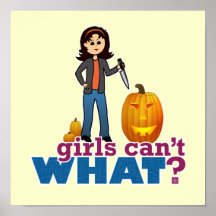 Fille de Tailleur de citrouille Posters