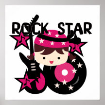 Fille de vedette du rock de brune affiche