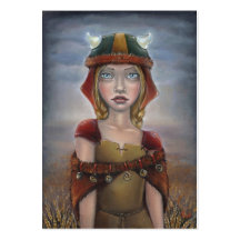 Fille de Viking Modèles De Cartes De Visite