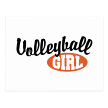 Fille de volleyball carte postale