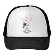 Fille de yoga casquette de camionneur