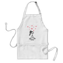 Fille de yoga tablier