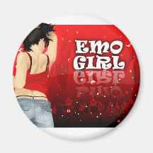 Fille d'Emo Aimants