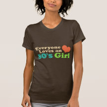 fille des années 80 t-shirts