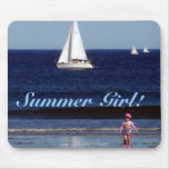 "Fille d'été !" Mousepad Tapis De Souris