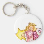 Fille d'étoile d'art de pays - amour porte-clefs