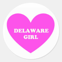 Fille du Delaware Autocollants