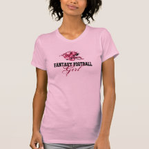 Fille du football d'imaginaire t-shirt
