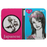 Fille du lycée du Japon MANGA, Japon Étuis Pour Kindle