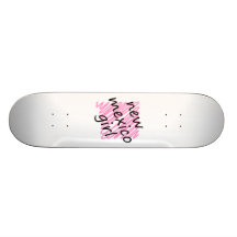 Fille du Nouveau Mexique avec la carte griffonnée  Skateboards Cutomisables