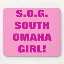 FILLE DU SUD MOUSEPAD D'OMAHA TAPIS DE SOURIS