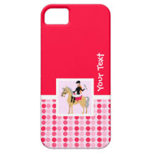 Fille équestre mignonne coques iPhone 5 Case-Mate