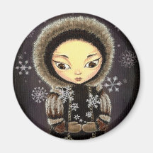 Fille esquimaude aimants