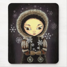 Fille esquimaude tapis de souris