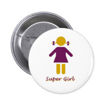 Fille - fille superbe pin's avec agrafe