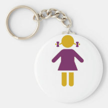 Fille - fille superbe porte-clefs