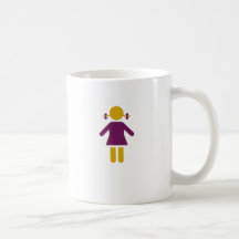 Fille - fille superbe tasse à café