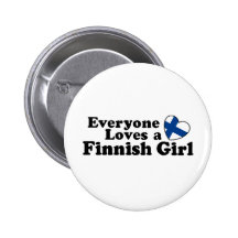 Fille finlandaise pin's