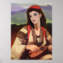 Fille gitane posters