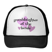 Fille grande de la jeune mariée casquette
