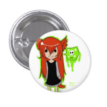Fille idiote badges avec agrafe