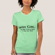 Fille irlandaise le meilleur ami potable t-shirt