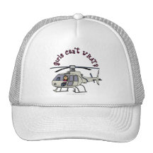 Fille légère de pilote d'hélicoptère casquette de camionneur